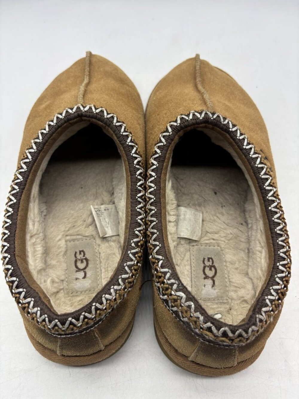 UGG Tasman 5955 Classic Chestnut Suede Sheepskin Wool Slippers Women's Size 8 - Picture 9 of 13